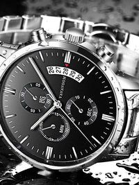 <tc>Náramkové hodinky Bennett čierno-strieborné</tc>