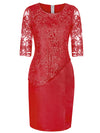 <tc>Elegantné šaty Virgino červené</tc>