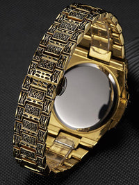 <tc>Náramkové hodinky Ringo zlato-čierne</tc>