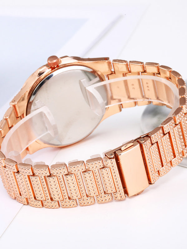 <tc>Náramkové hodinky Furn ružovo-zlaté</tc>