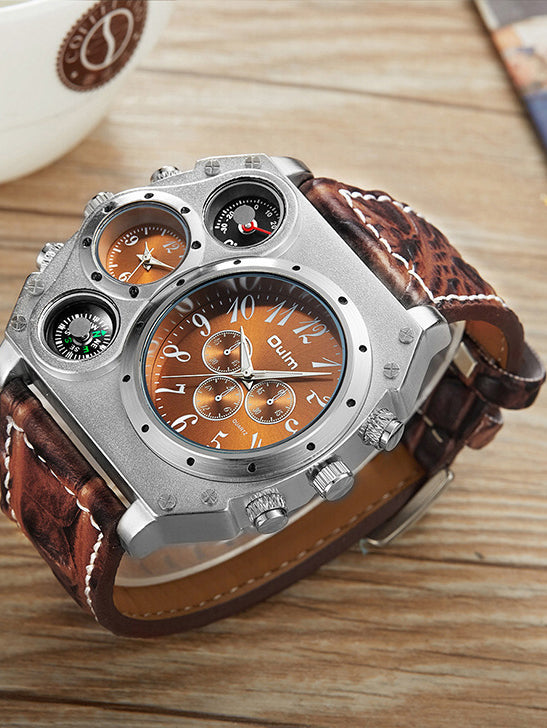 <tc>Náramkové hodinky Damian hnedé</tc>