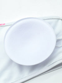 BIKINY S VYSOKÝM PÁSOM S KVETINOVOU POTLAČOU FRACISCA biele