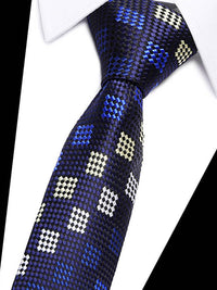 <tc><!-- x-tinymce/html -->3-dielna sada kravát Chess modrý, čierny, svetlosivá</tc>