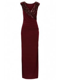 ELEGANT EVENING DRESS JADA burgundy