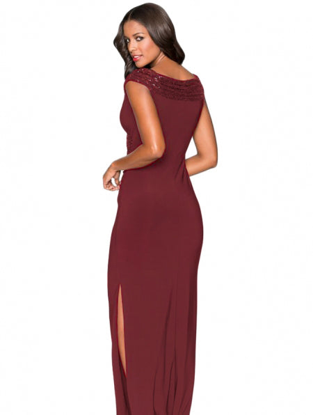 ELEGANT EVENING DRESS JADA burgundy