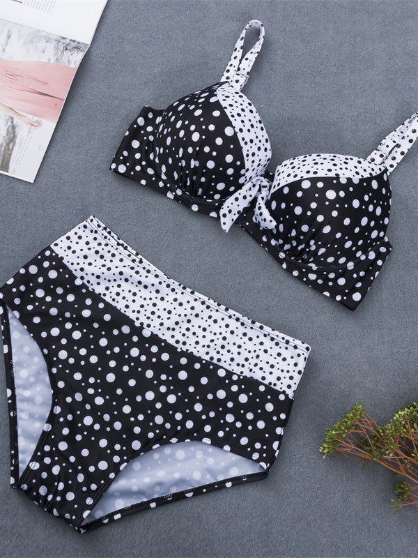 <tc>Dvojdielne plavky s vysokým pásom Helaine čierne</tc>