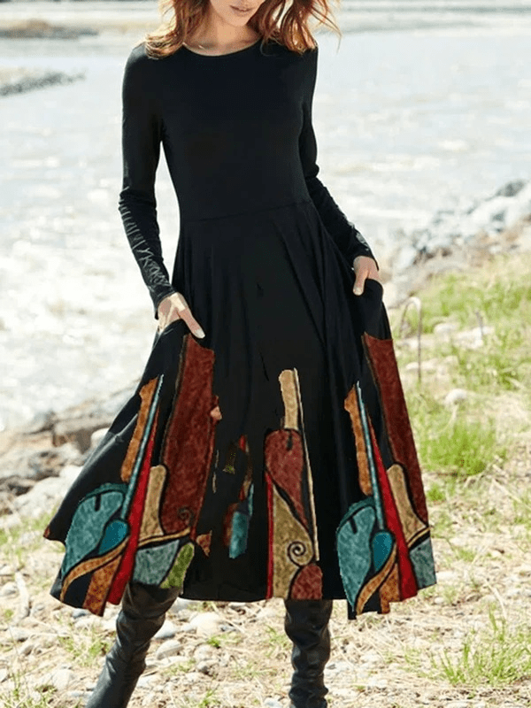 Elegantné šaty Viorten čierne