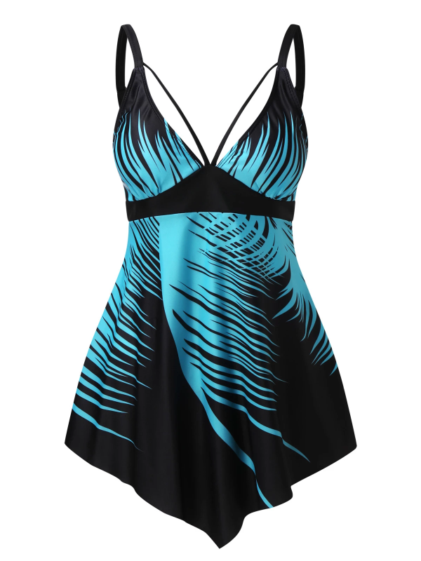 TANKINI AMETYST čierna a modrá