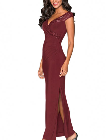 ELEGANT EVENING DRESS JADA burgundy