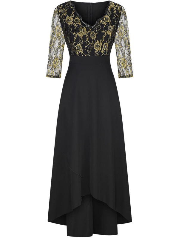 <tc>Elegantné šaty Virdiana čierne</tc>
