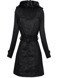 <tc>Elegantný kabát Halie čierny</tc>