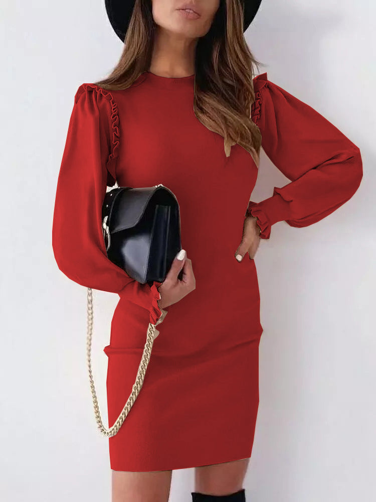 <tc>Svetrové šaty Brier červené</tc>