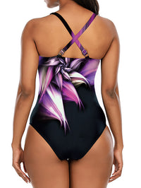 MONOKINI MARITIZA čierna a fialová
