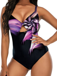 MONOKINI MARITIZA čierna a fialová