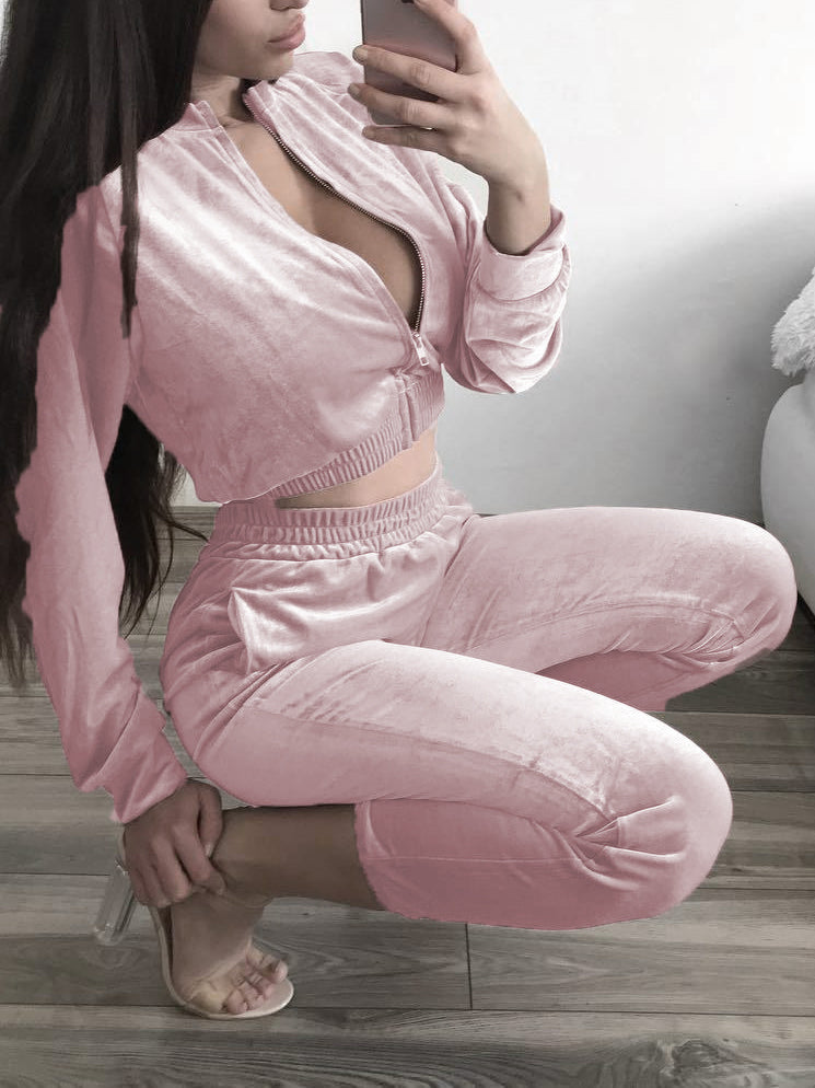 2 PIECE SET CLARON pink