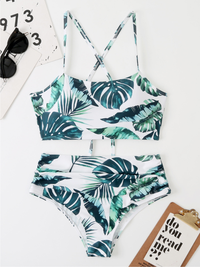 BIKINI NATALLE bielo-zelené