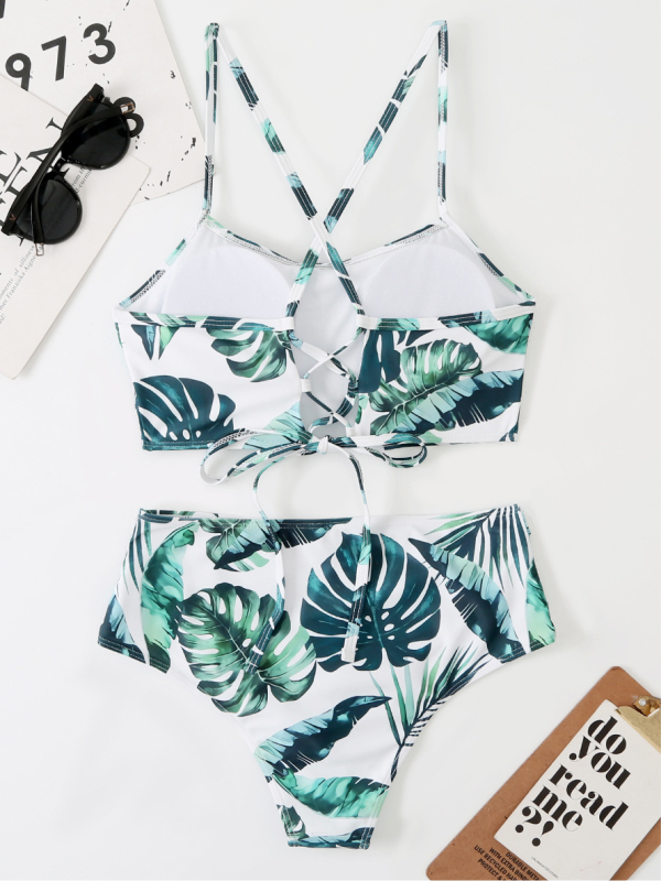 BIKINI NATALLE bielo-zelené