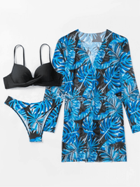 <tc>Bikiny a župan Scottie modro-čierne</tc>