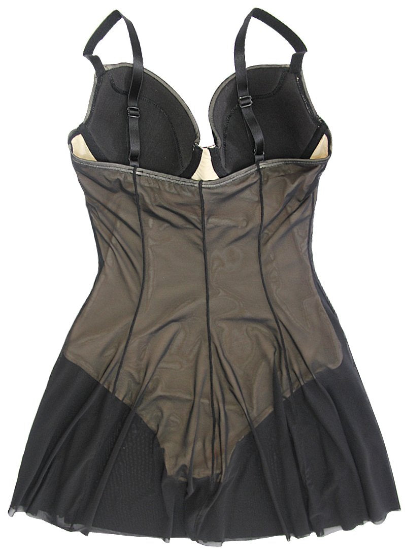 <tc>Plus size plavky Thresa čierne</tc>