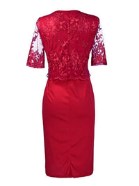 <tc>Elegantné šaty Bernice červené</tc>