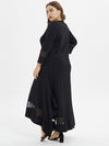 <tc>Elegantné plus size šaty Myra čierne</tc>