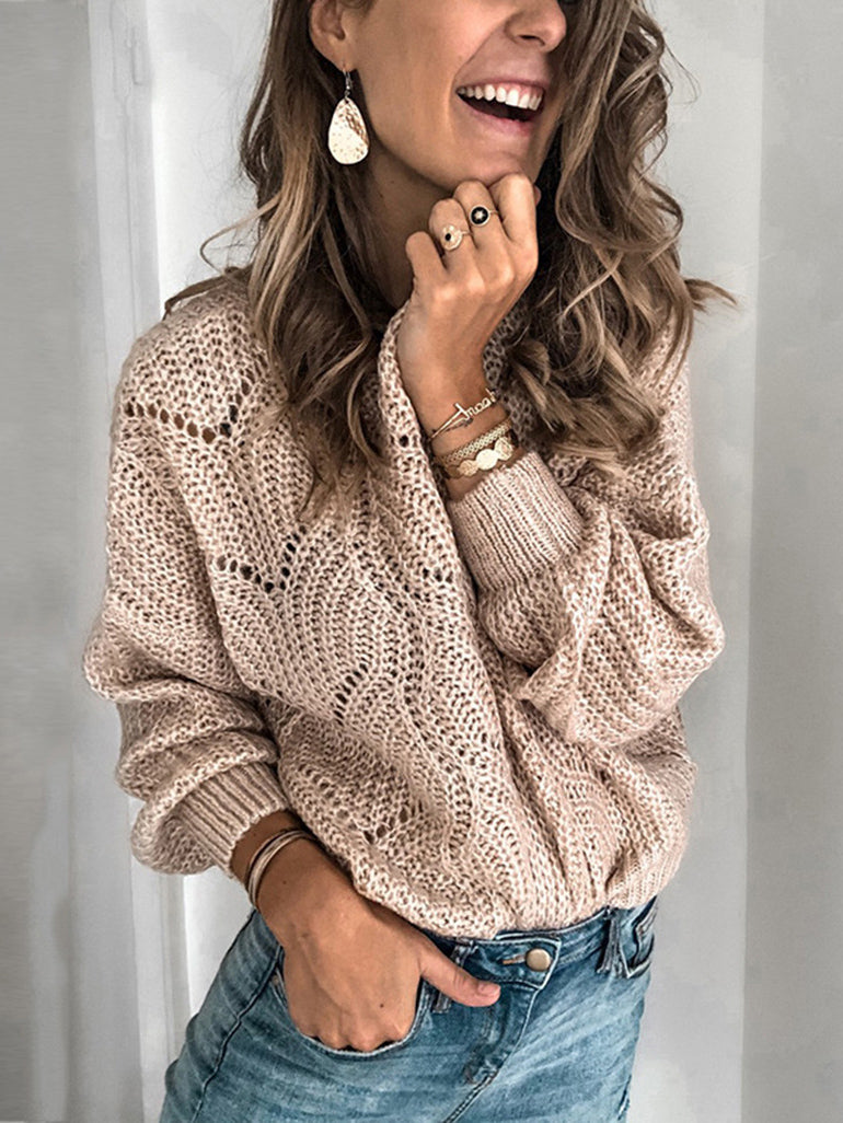 KNITTED SWEATER CARISMA beige