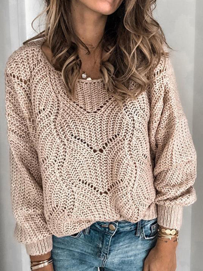 KNITTED SWEATER CARISMA beige