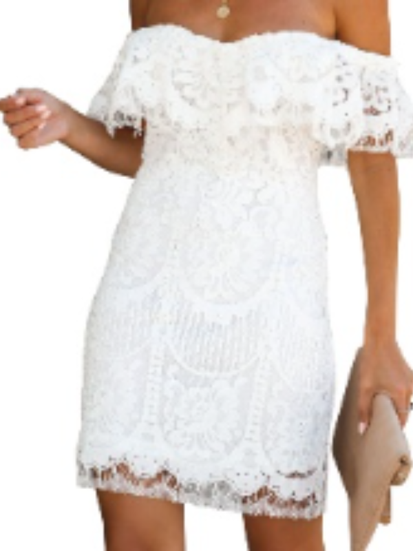 LETNÉ ŠATY LATENNA biela-M