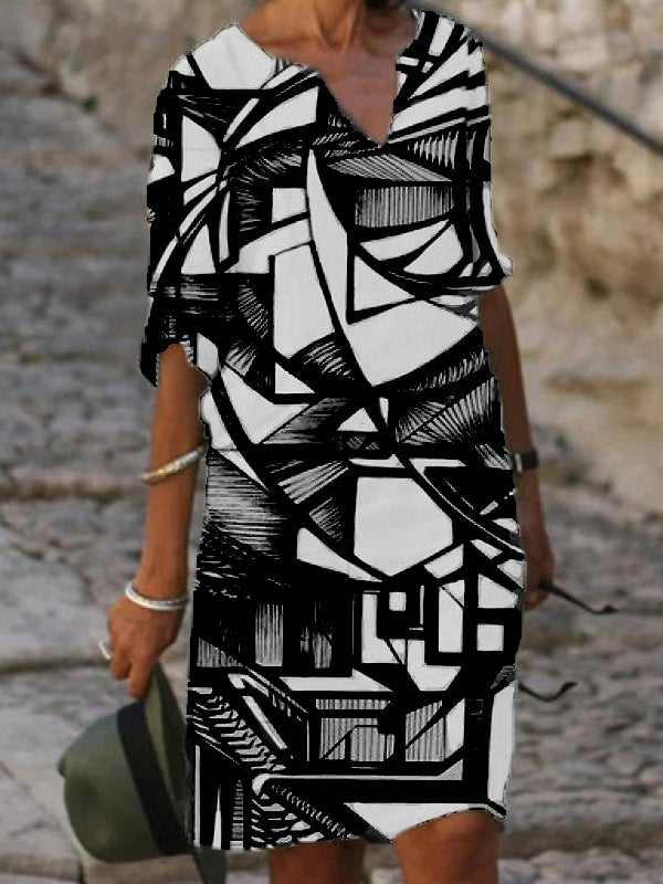 <tc>Mini šaty Tania čierno-biele</tc>