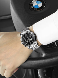 <tc>Náramkové hodinky Stewart čierno-strieborné</tc>