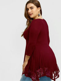 <tc>Plus size tričko Dada červené</tc>