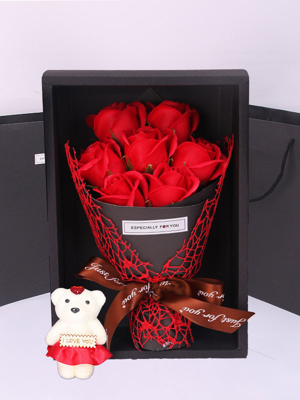 <tc>Darčekový box so 7 mydlovými ružami Madyson červený</tc>