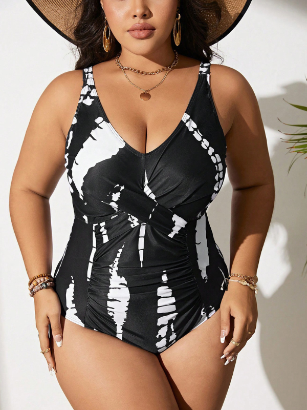 Monokini Marissa Black -Biely