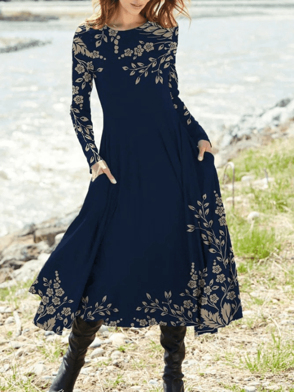 Elegantné šaty Viorten tmavomodré