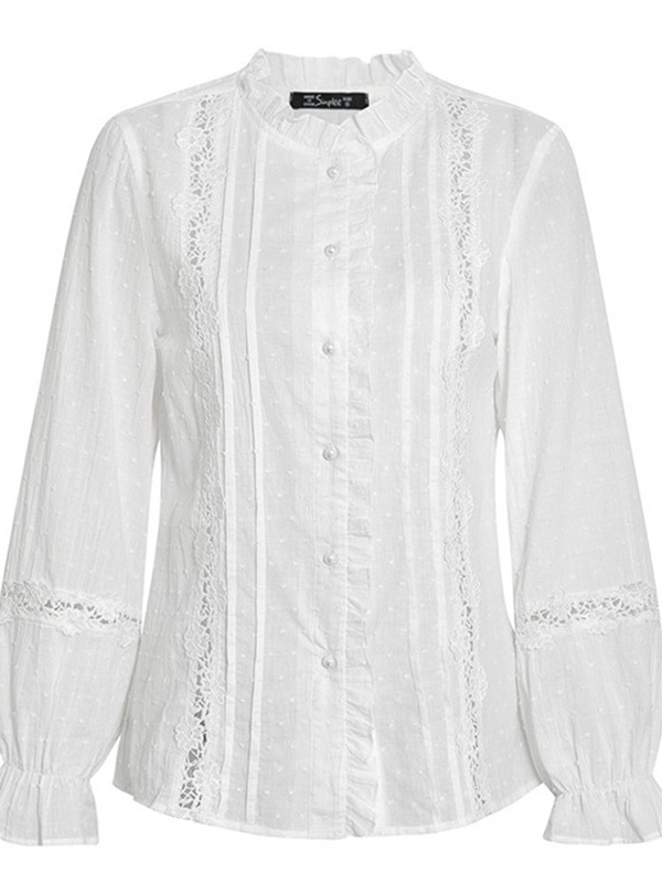 ELEGANT LACE BLUSE NIKITA white