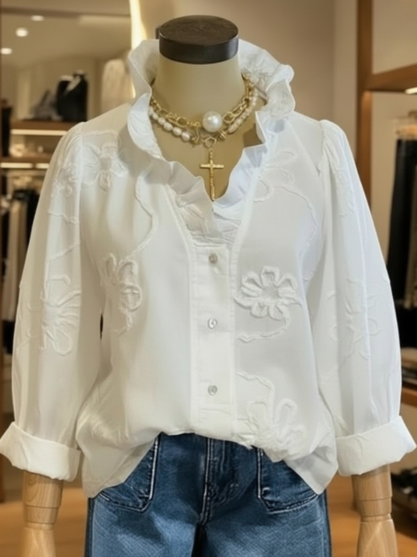 ELEGANT BLOUSE ZARITA white