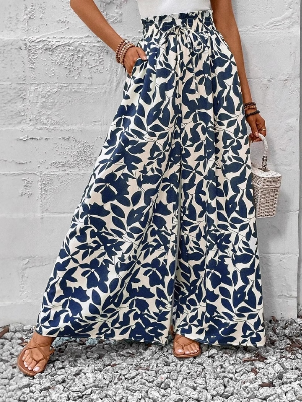 ELEGANT SUMMER PANTS blue