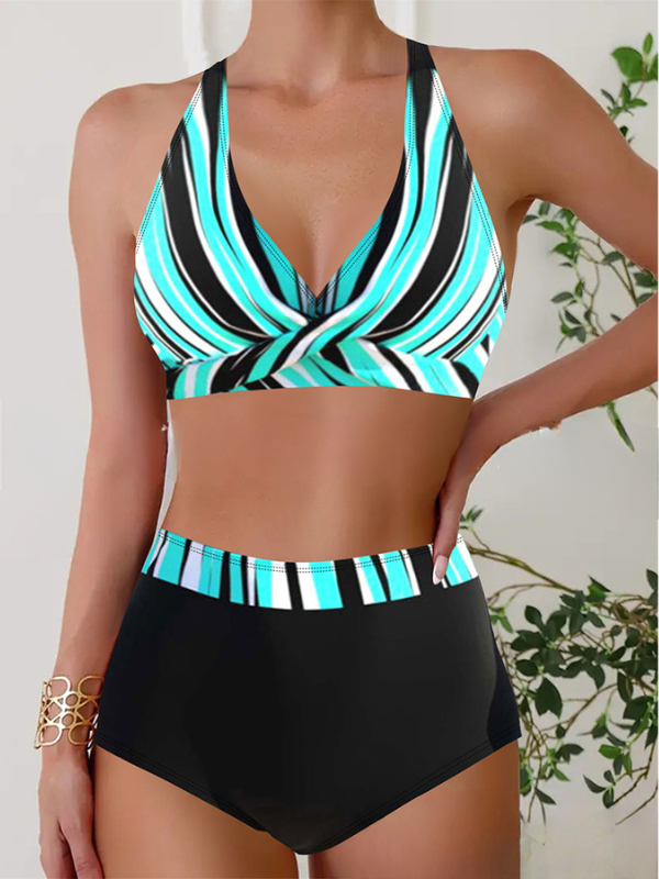 <tc>BIKINY NACINDA modro-čierne </tc>