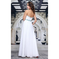 EVENING DRESS TUSSIE white