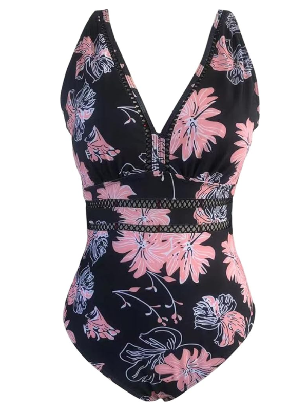 MONOKINI FLOTTI black pink