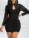 <tc>Elegantné mini šaty Charme čierne</tc>