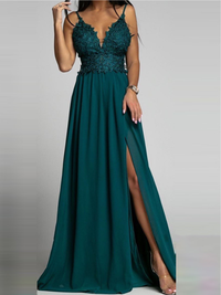Elegantné šaty Antlia smaragdové