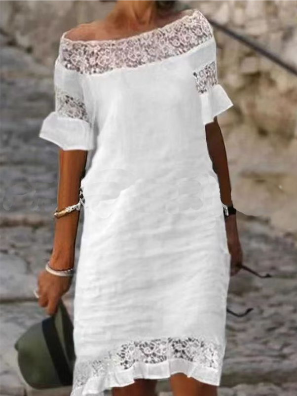 <tc>Elegantné šaty Zayla biele</tc>