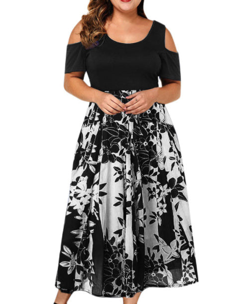 <tc>Elegantné plus size šaty Davina čierne</tc>