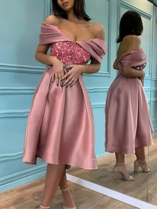 <tc>Elegantné šaty Aerilyn ružové</tc>