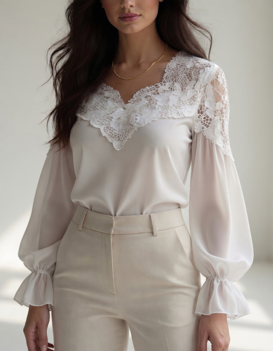 ELEGANT BLOUSE GERTADA white