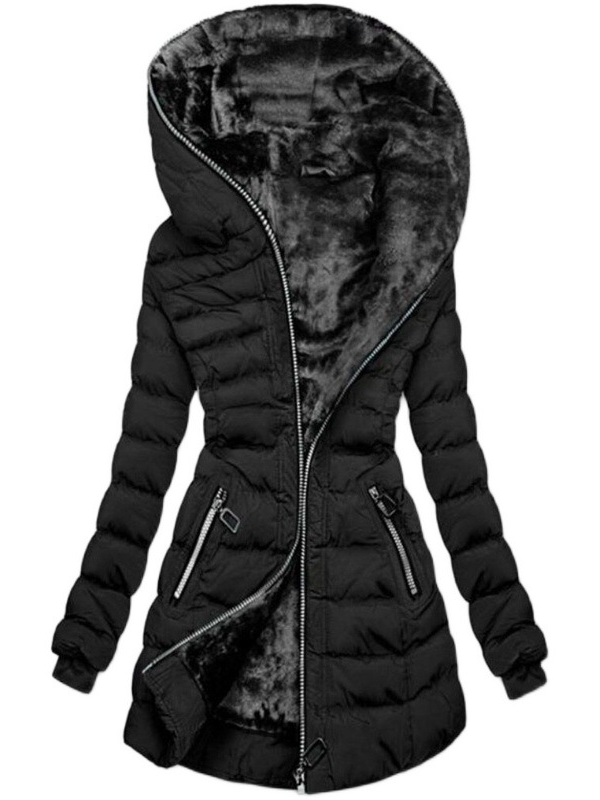 Dlhá zimná bunda Lellita čierna