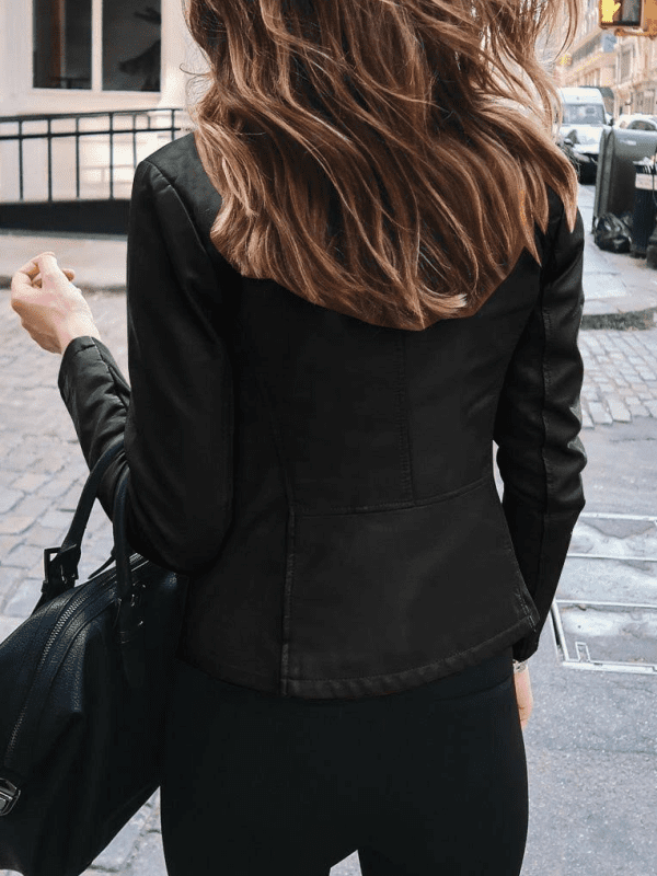 <tc>Koženkový kabát Lauree čierny</tc>