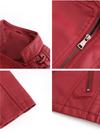 <tc>Koženkový kabát Ginvera červený</tc>