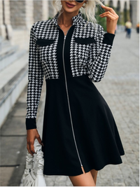 Elegantné šaty Bonviron čierno-biele
